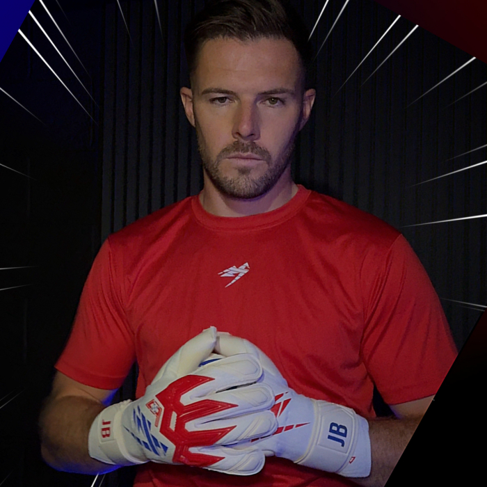 Kaliaaer RE:GEN XTENSION Cut Junior Goalkeeper Gloves White/Blue/Red