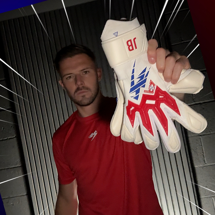 Kaliaaer RE:GEN XTENSION Cut Junior Goalkeeper Gloves White/Blue/Red