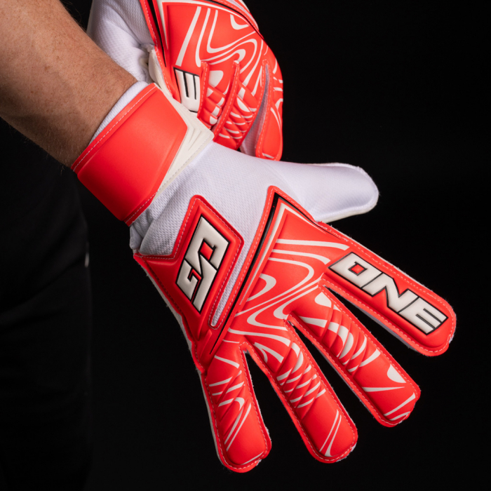 ONE NXT Origin Doubters Goalkeeper Gloves Coral Combustion
