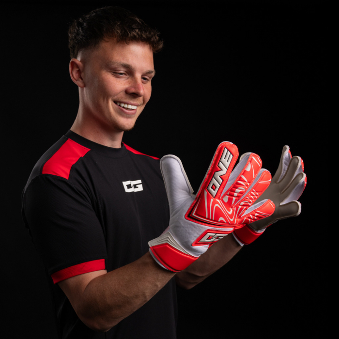 ONE NXT Origin Doubters Goalkeeper Gloves Coral Combustion