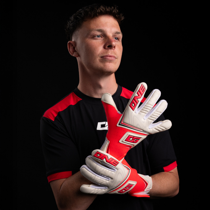 NE NXT Pro Doubters VTX Vortex Goalkeeper Gloves Coral Combustion