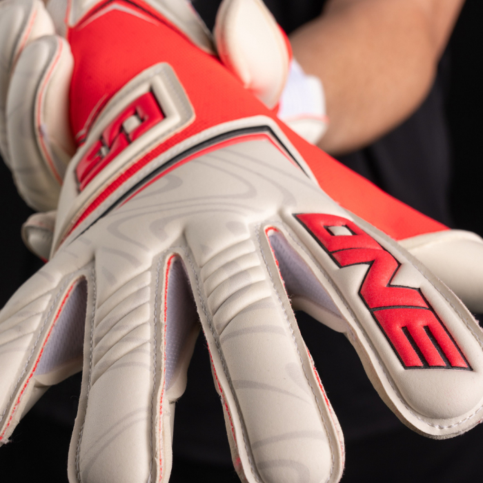 ONE NXT Pro Doubters HYLA Goalkeeper Gloves Coral Combustion