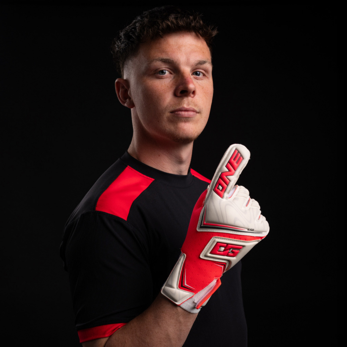 ONE NXT Pro Doubters HYLA Goalkeeper Gloves Coral Combustion