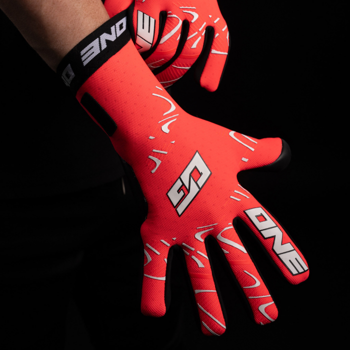 ONE OG1 Doubters Negative Goalkeeper Gloves coral combustion
