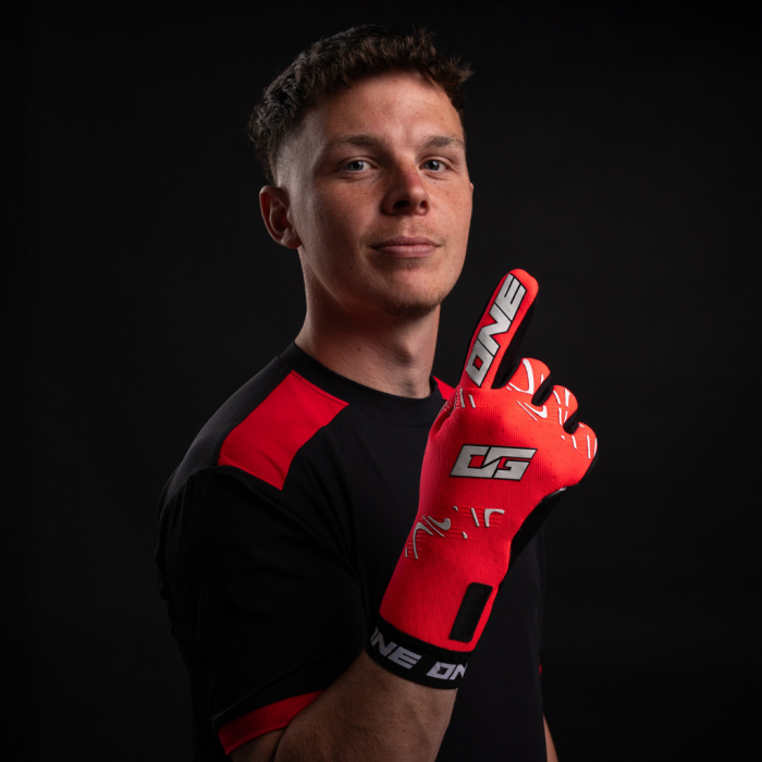 ONE OG1 Doubters Negative Goalkeeper Gloves coral combustion