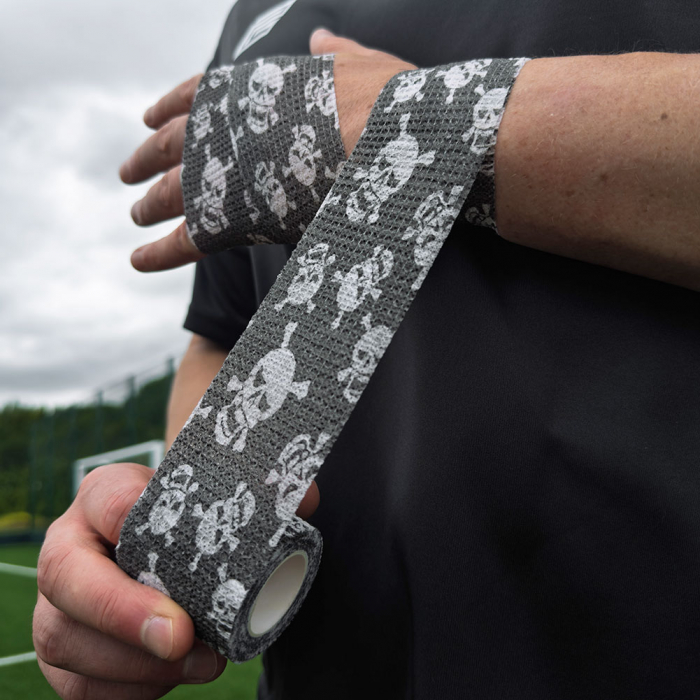 GKT23SK Keeper iD GK PRO Finger Protection Tape (5cm) Black Skull