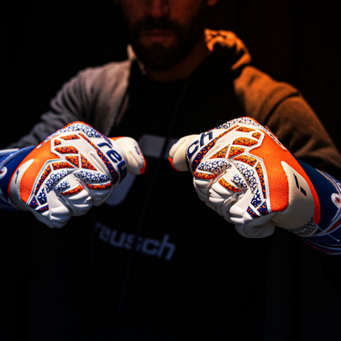 55709842500 Reusch Attrakt Gold X Guardian Goalkeeper Gloves shocking 