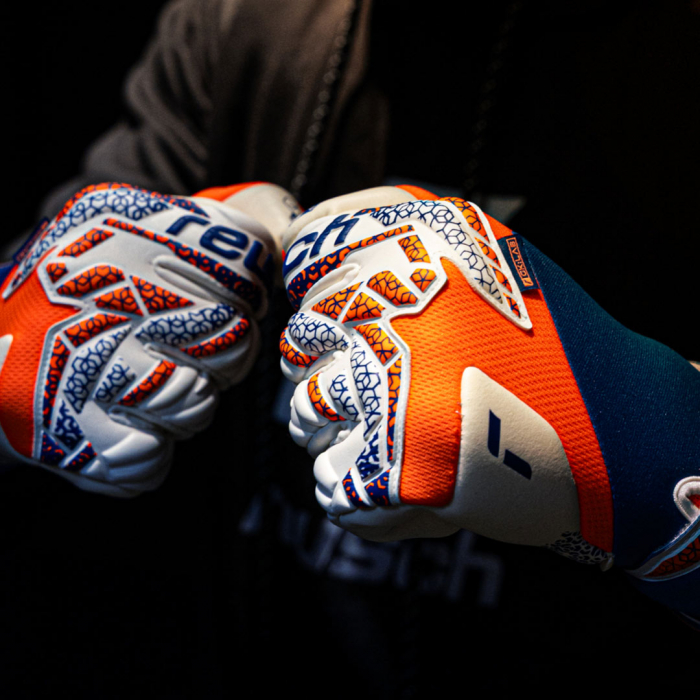 55709842500 Reusch Attrakt Gold X Guardian Goalkeeper Gloves shocking 