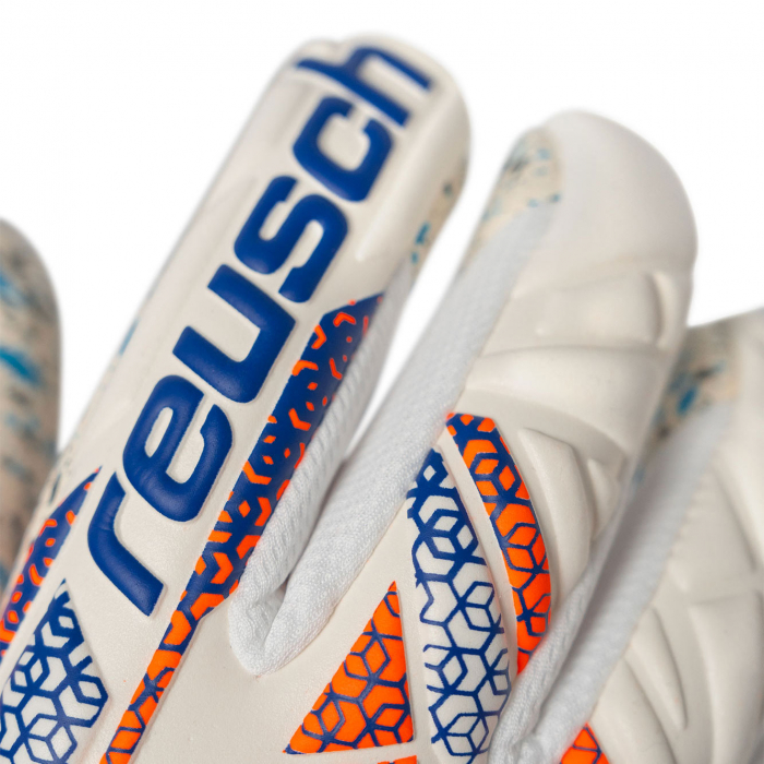 55709832500 Reusch Attrakt Fusion Goalkeeper Gloves shocking orange/bl