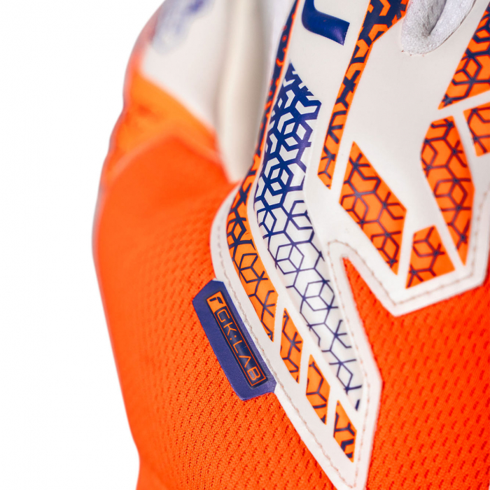 55702142500 Reusch Attrakt Silver Goalkeeper Gloves shocking orange/bl