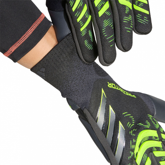 adidas Predator Pro Electric Stealth Goalkeeper Gloves Carbon Lucid Le