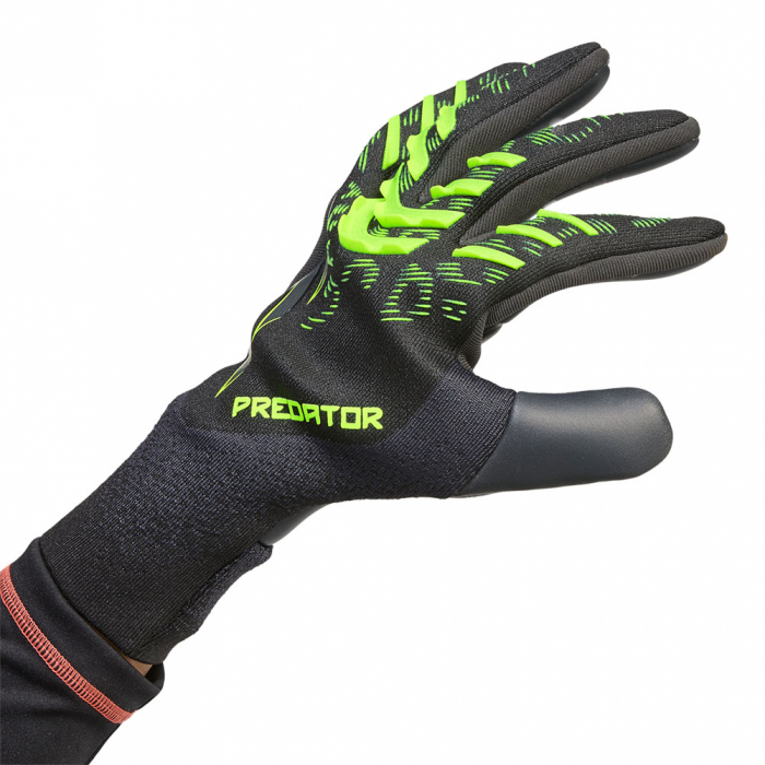 adidas Predator Pro Electric Stealth Goalkeeper Gloves Carbon Lucid Le