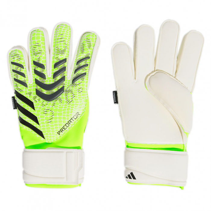 adidas Predator Match Fingersave Radiant Blaze Goalkeeper Gloves Lucid