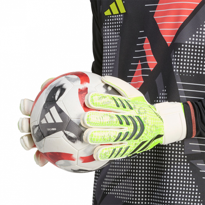adidas Predator Match Fingersave Radiant Blaze Goalkeeper Gloves Lucid