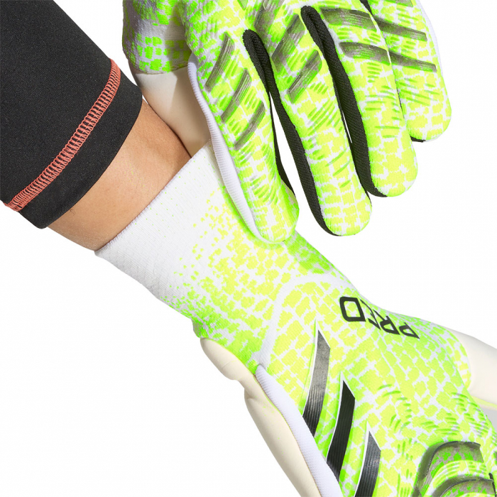 JN5358 adidas Predator Pro Radiant Blaze PROMO Goalkeeper Gloves Lucid