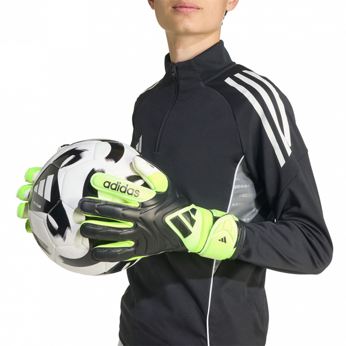 JN5345 adidas Copa League Radiant Blaze Junior Goalkeeper Gloves Black