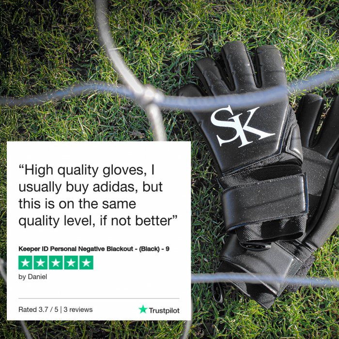 Keeper ID Personal Negative Blackout Goalkeeper Gloves (Black)