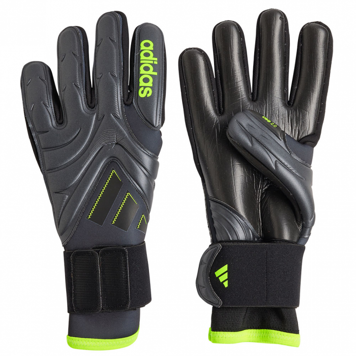 JN5335 adidas Copa Pro Electric Stealth Goalkeeper Gloves Carbon Lucid