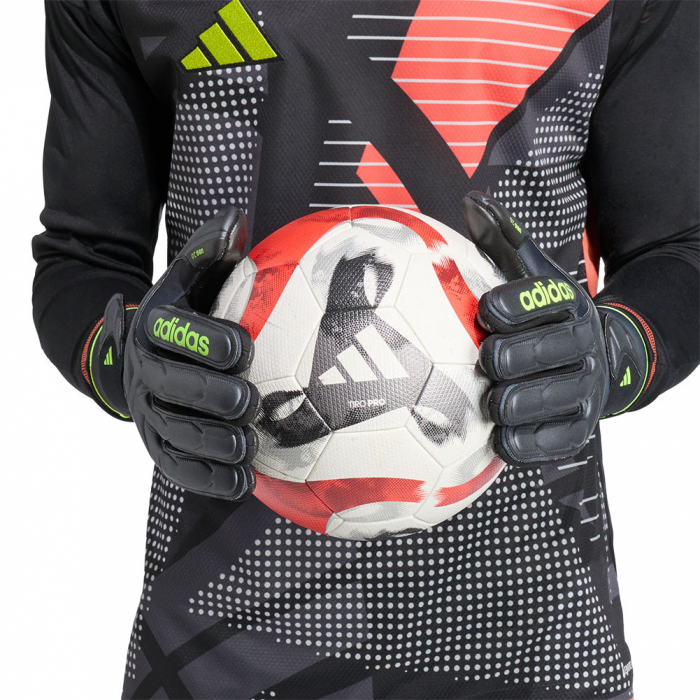 JN5335 adidas Copa Pro Electric Stealth Goalkeeper Gloves Carbon Lucid