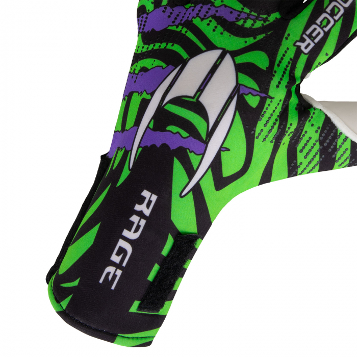HO SOCCER Rage Colour Blast Negative Junior Goalkeeper Gloves Fluo Gre