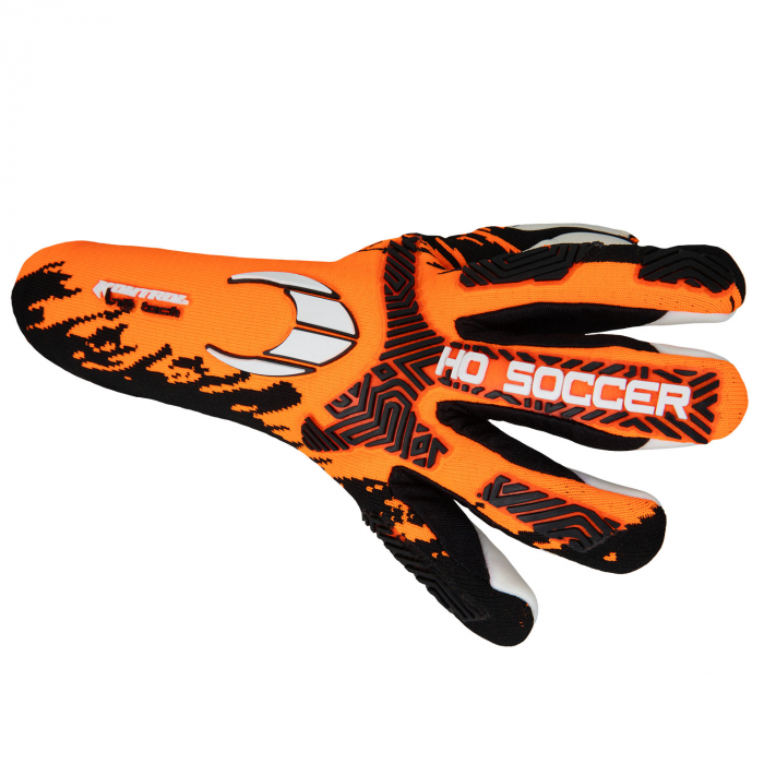 520471J HO Soccer Kontrol Knit Tech Junior Goalkeeper Gloves Orange/Bl