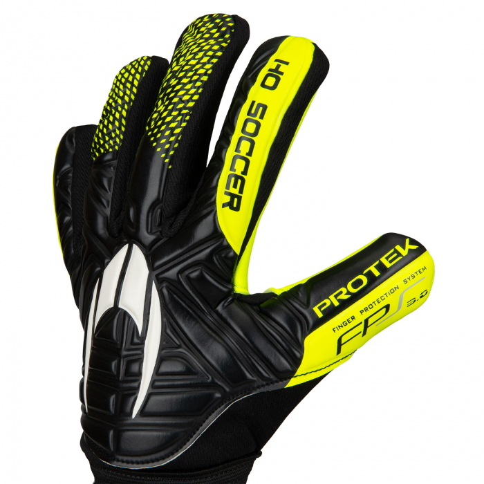 520492 HO Soccer Primary Protek Neg (Astro) Goalkeeper Gloves Black/Fl
