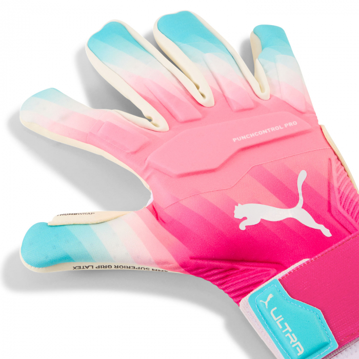 04211701 Puma ULTRA ULTIMATE RE-CHARGE Hybrid Goalkeeper Gloves Pink