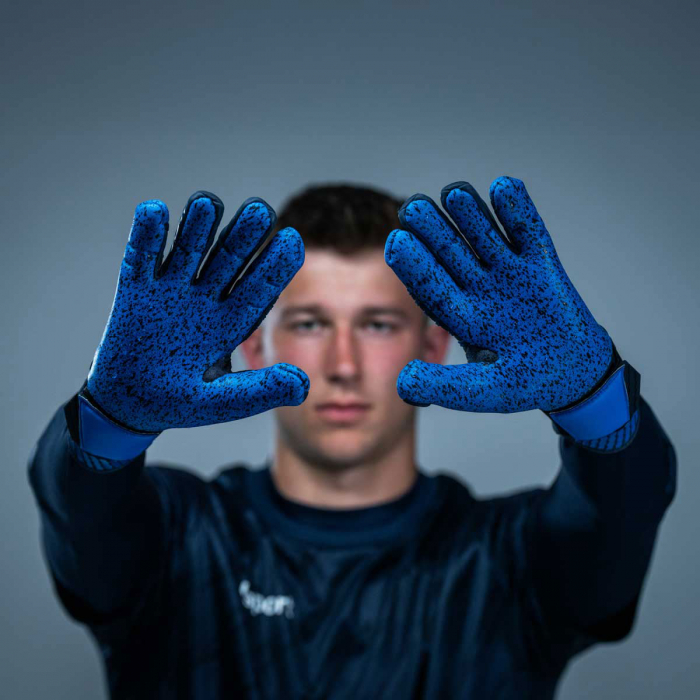 101138501 Uhlsport CyberTec Aquagrip HN Goalkeeper Gloves Blue