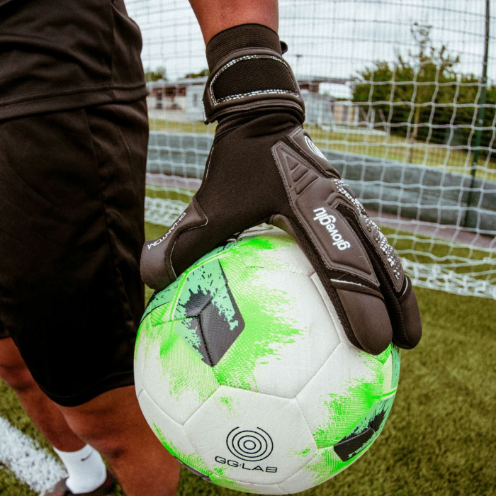 70082401J Gloveglu p:HANTOM MEGAgrip Junior Goalkeeper Gloves Black