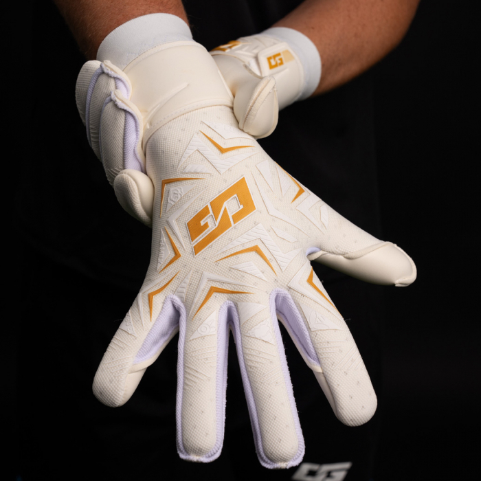 ONE OG1 Type-G David Raya Gold Goalkeeper Gloves White/Gold