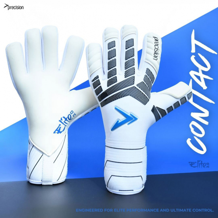 PRG843 Precision GK Elite 3.0 Contact Goalkeeper Gloves White