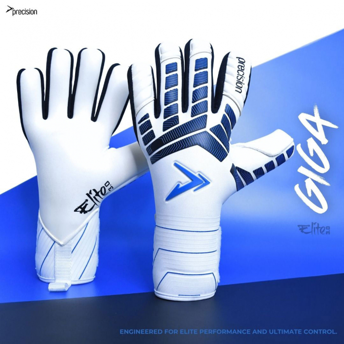 PRG846 Precision GK Elite 3.0 Giga Junior Goalkeeper Gloves White