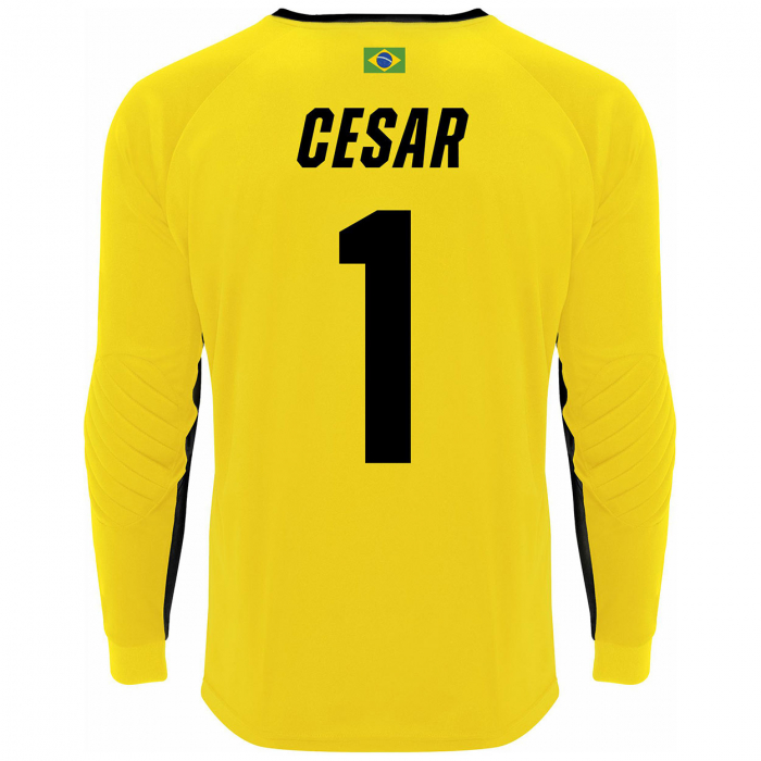 0413-302J Keeper iD Padded Goalkeeper Jersey Junior Yellow/Black