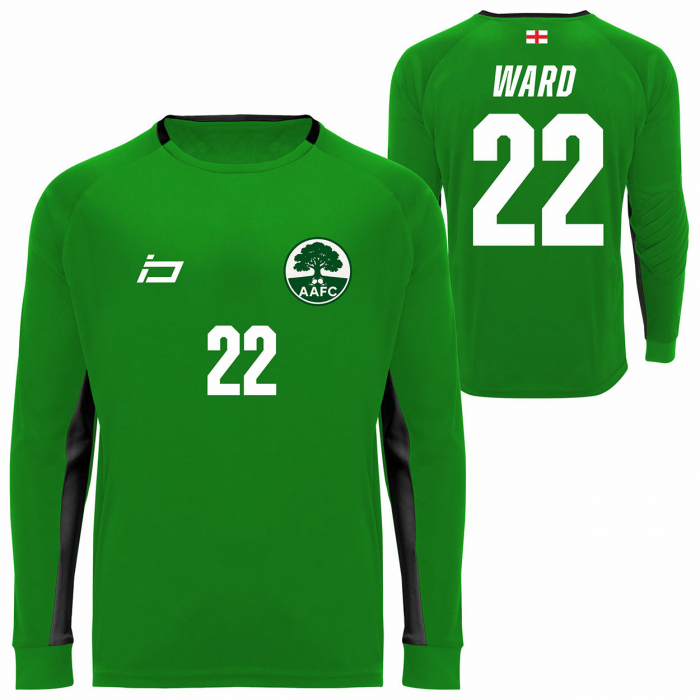 0413-22602J Keeper iD Padded Goalkeeper Jersey Junior Green/Black