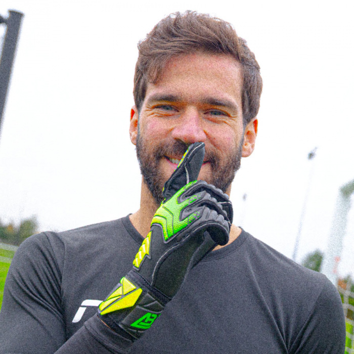 55609647052 Reusch Attrakt AB1 Duo Goalkeeper Gloves black/yellow