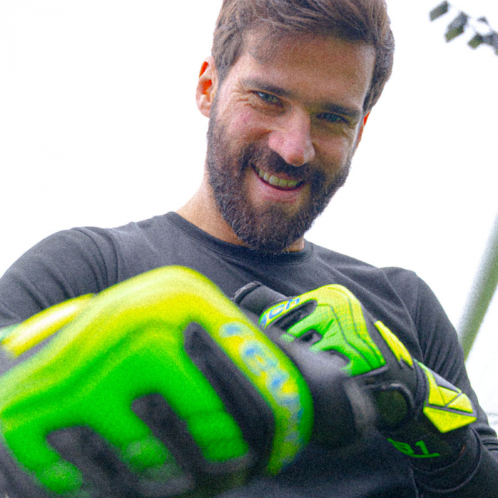 55609647052 Reusch Attrakt AB1 Duo Goalkeeper Gloves black/yellow