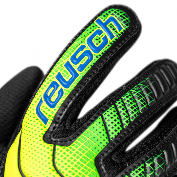55622647052 Reusch Attrakt AB1 Silver Junior Goalkeeper Gloves black/y