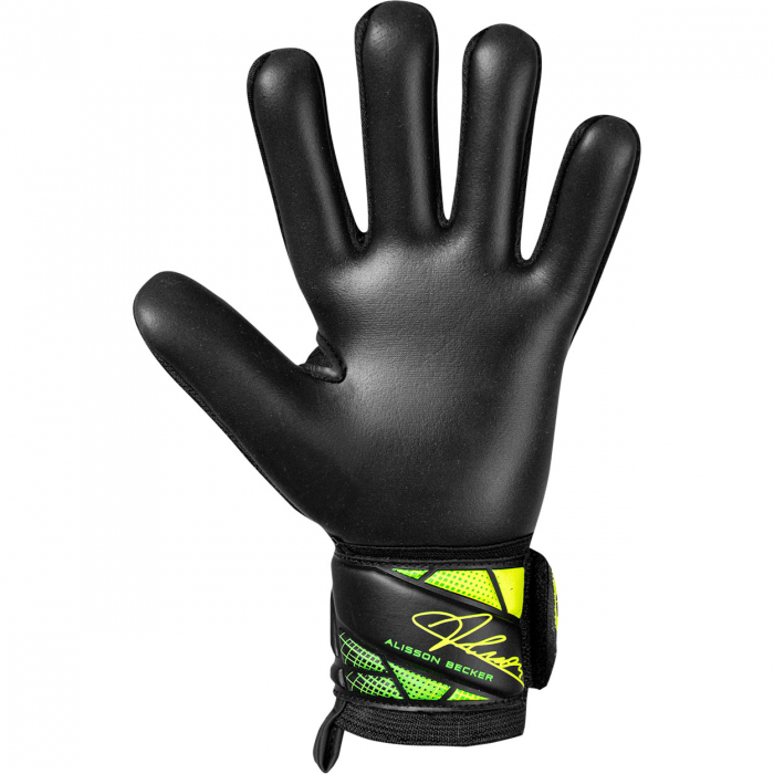55622647052 Reusch Attrakt AB1 Silver Junior Goalkeeper Gloves black/y