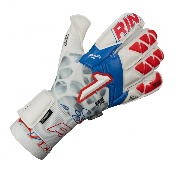 Rinat XTREME GUARD DOMINUS PREMIUM Goalkeeper Gloves White/Blue/Red