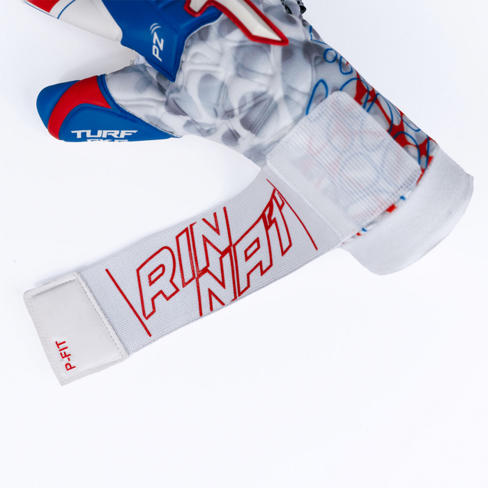 Rinat XTREME GUARD DOMINUS TURF Junior Goalkeeper Gloves White/Blue/Re
