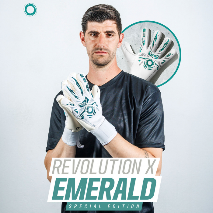 Elite Sport NEO REVOLUTION X EMERALD Junior Goalkeeper Gloves White/Gr