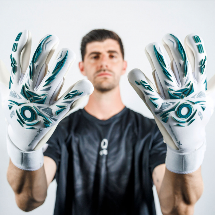 Elite Sport NEO REVOLUTION X EMERALD Junior Goalkeeper Gloves White/Gr