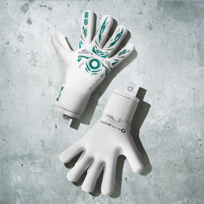 Elite Sport NEO REVOLUTION X EMERALD Junior Goalkeeper Gloves White/Gr