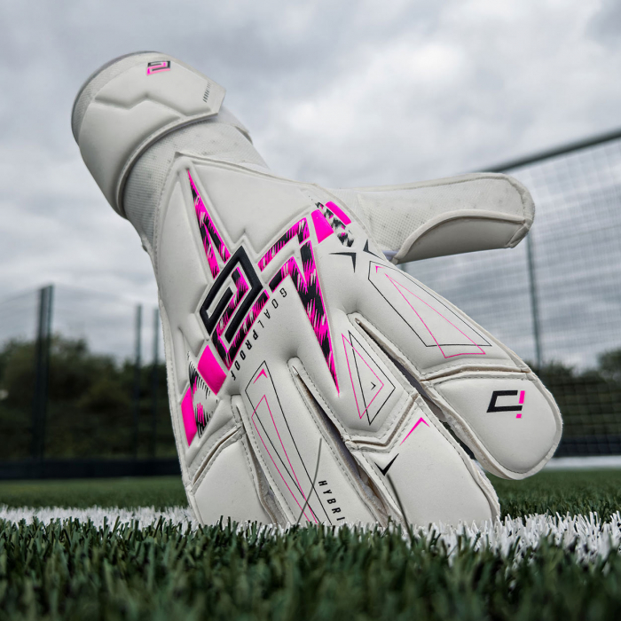 Keeper iD Goalproof POWER 1.0 Surround + Goalkeeper Gloves White Pink