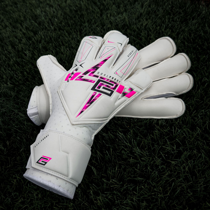 Keeper iD Goalproof POWER 1.0 Surround + Goalkeeper Gloves White Pink