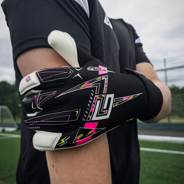 Keeper iD Goalproof POWER 1.0 Hybrid NC Goalkeeper Gloves Black / Pink