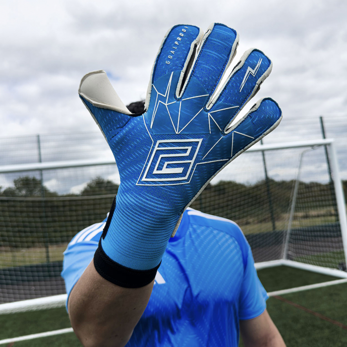 Keeper iD Goalproof SOUND WAVE Surround Goalkeeper Gloves Rush Blue