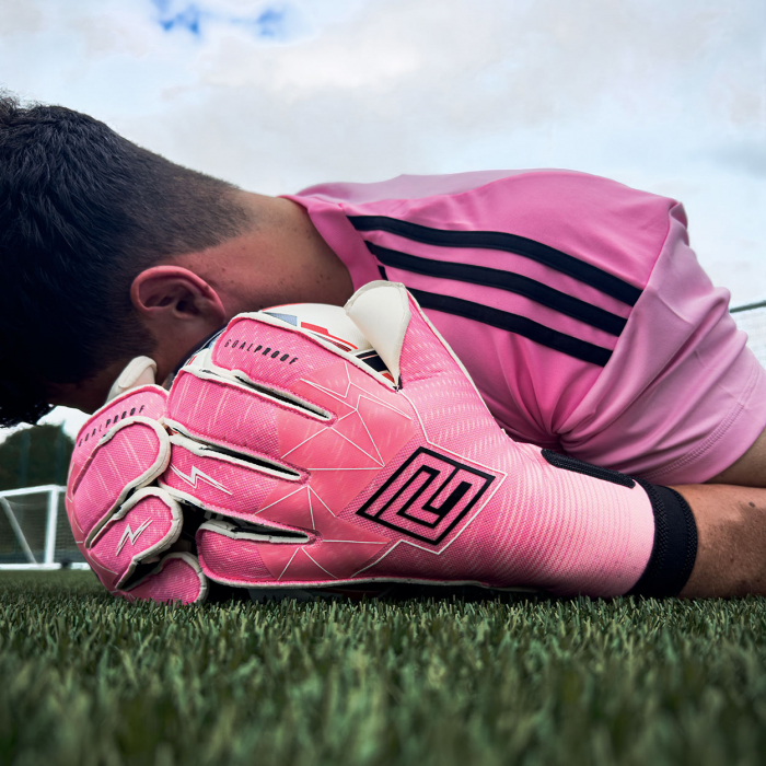 Keeper iD Goalproof SOUND WAVE Surround Goalkeeper Gloves Rush Pink