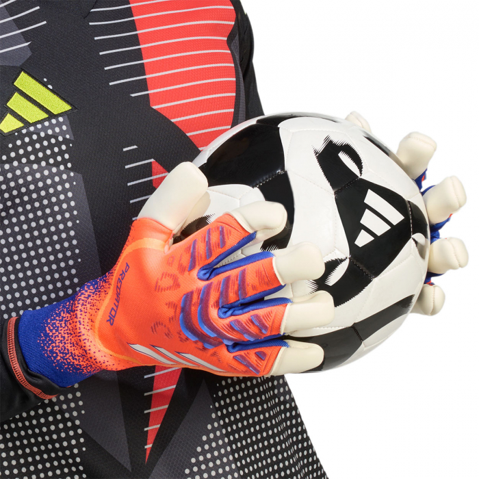 JN5364 adidas Predator Pro Hybrid Goalkeeper Gloves signal coral