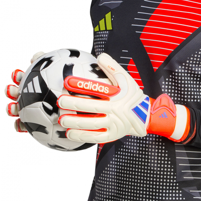 JN5336 adidas Copa Pro Goalkeeper Gloves Off White Signal Coral